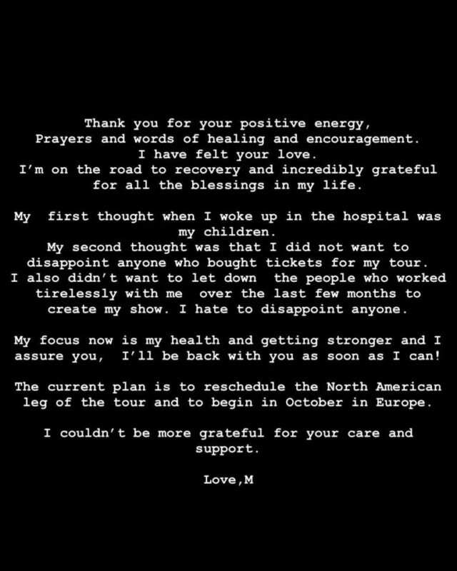 Madonna reaparece y reprograma su 'Celebration Tour'