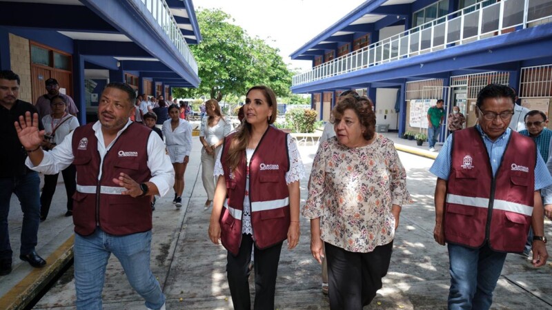 Invierte Mara Lezama en infraestructura educativa en el sur