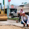 Mara Lezama supervisa trabajos de atención a desfondes en Chetumal