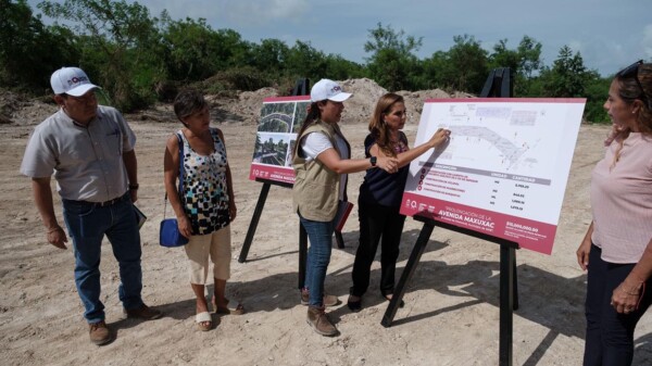 Anuncia Mara Lezama inversión de 15 MDP para la prolongación de la Avenida Maxuxac