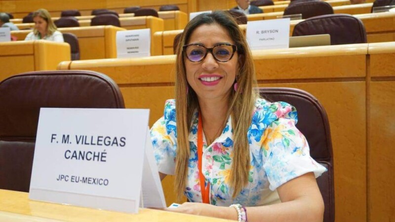 Marybel Villegas representa con orgullo a México en la Asamblea del Eurolat