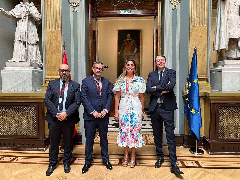 Marybel Villegas representa con orgullo a México en la Asamblea del Eurolat; la legisladora morenista agradeció el recibimiento del Senado de España.