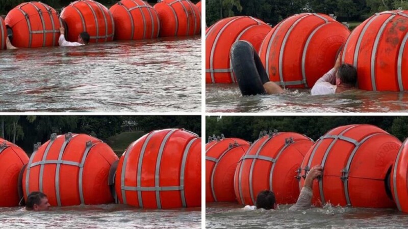 Muro flotante en el Bravo, ilegal e inhumano: Biden