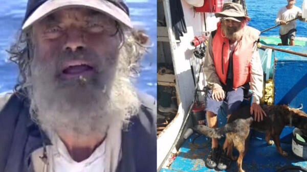 Rescata pesquero mexicano a náufrago australiano tras 3 meses de sobrevivir con su perrita