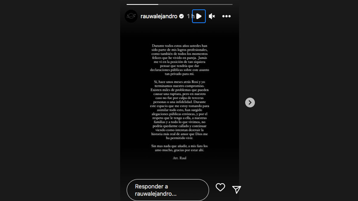 Rauw Alejandro niega haber sido infiel a Rosalía