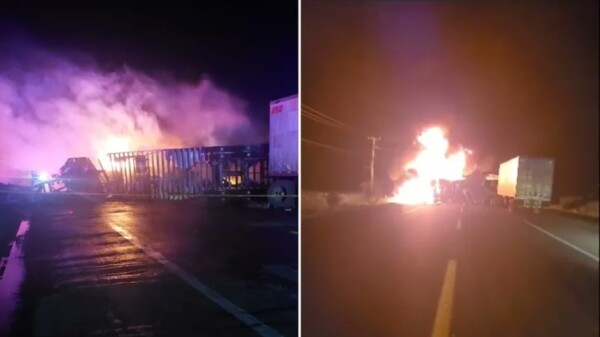 Saldo de 6 muertos y 53 heridos tras chocar autobús y un tráiler en Michoacán