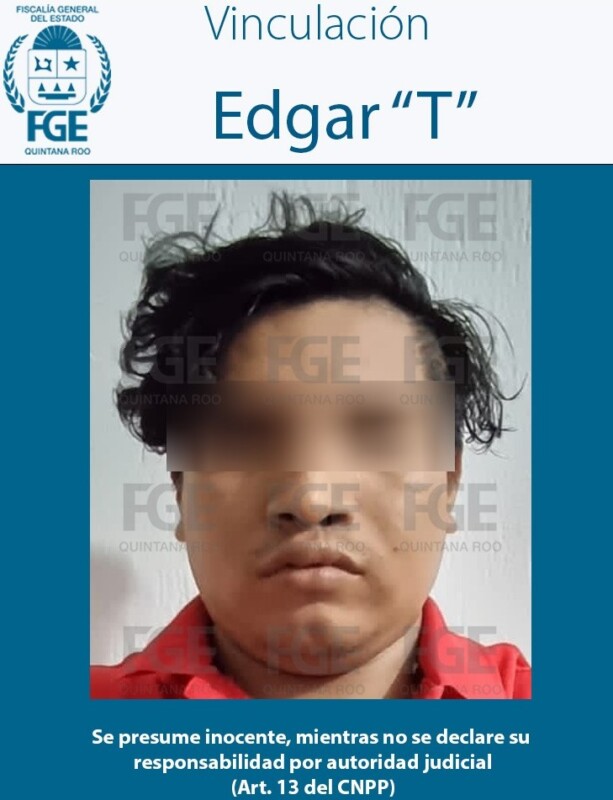 Dan prisión preventiva a presunto sicario en Tulum; imputan a Édgar “T”, alias “El Ñaca”, el delito de homicidio calificado.