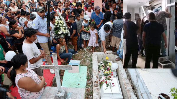 Dan cristiana sepultura a Aitana, menor fallecida en elevador del IMSS de Playa del Carmen