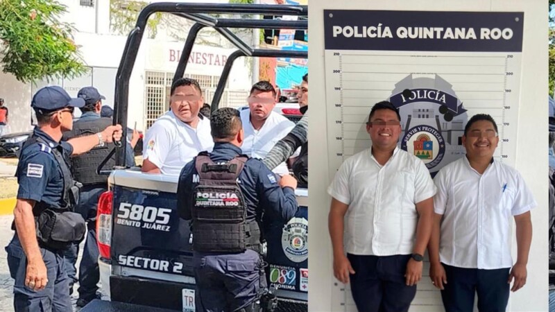 Fichan sonrientes a taxistas que agredieron a extranjeros en Cancún