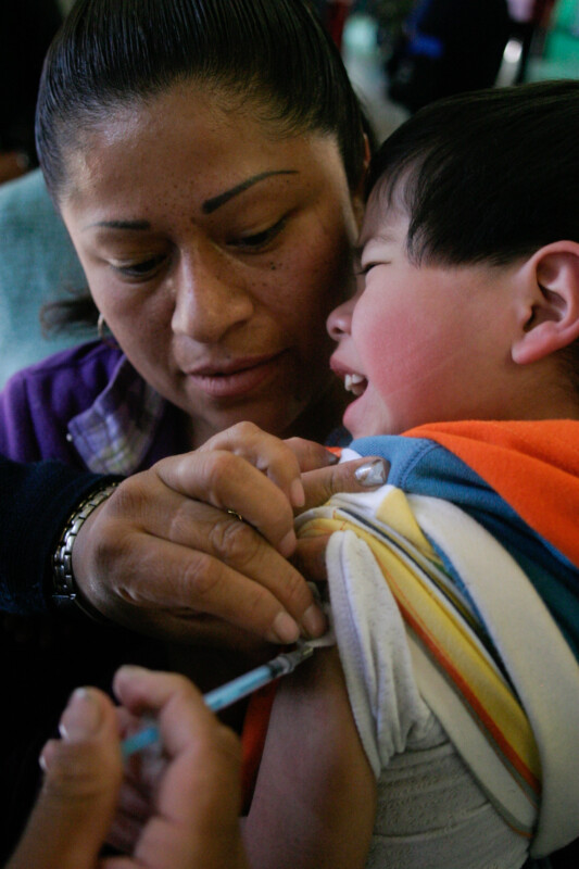 Imagen de archivo, vacunación contra la Influenza.