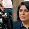 Victoria Ruffo es captada en silla de ruedas