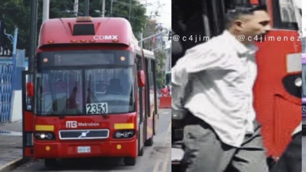 Conductor de Metrobús en CDMX encañona a chofer