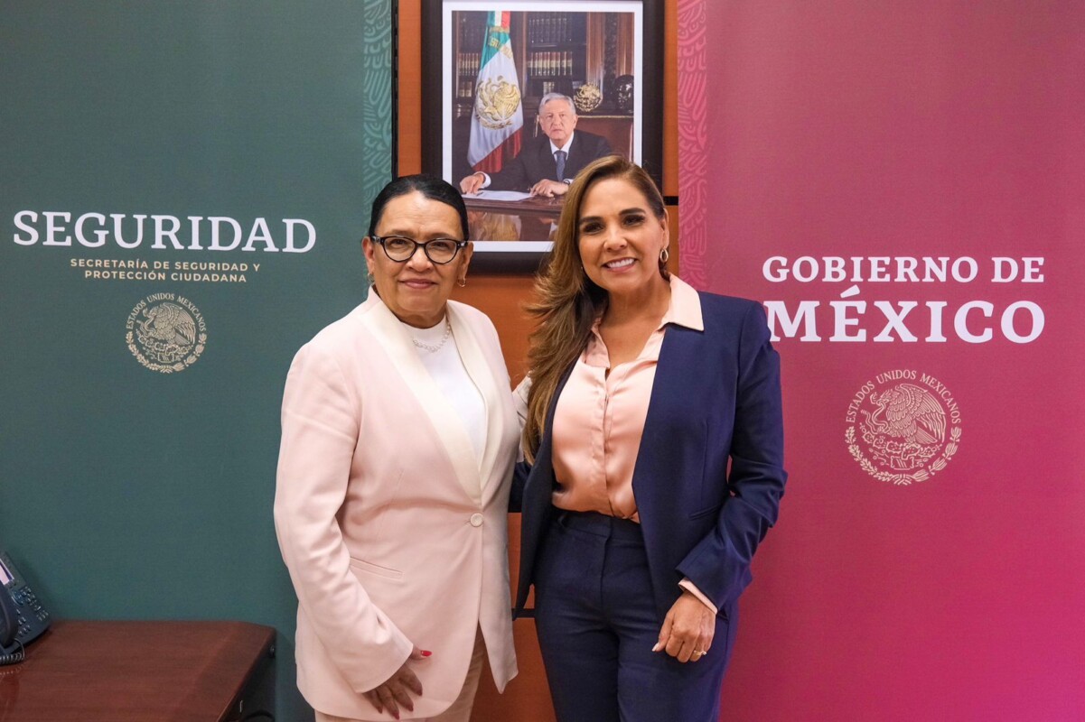 Trabaja Mara Lezama en la construcción de la paz en Quintana Roo; se reúne la gobernadora con Rosa Icela Rodríguez, titular de la SSPC.