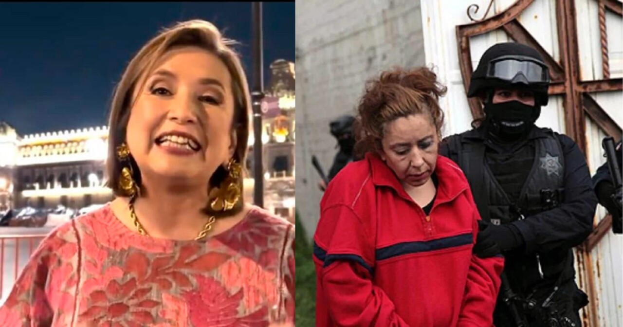 Xóchitl Gálvez y su hermana Malinali cuando fue arrestada. 