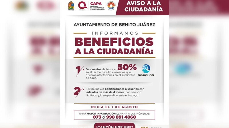 Ana Paty Peralta exige a Aguakan y logra programa de descuentos de adeudos para cancuneses