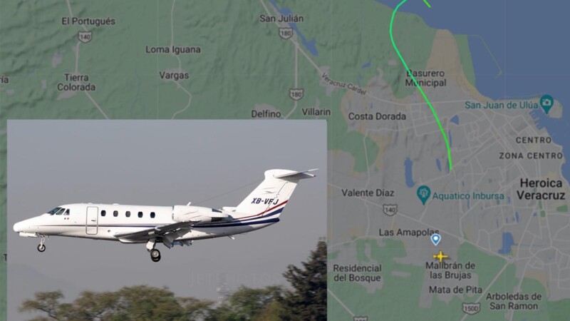 Avioneta se desploma frente a costas de Veracruz, hay tres desaparecidos