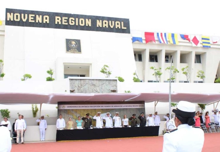 Tiene nuevo mando la Novena Región Naval en Isla Mujeres; el vicealmirante Abraham Eloy Caballero Rosas asumió el cargo.