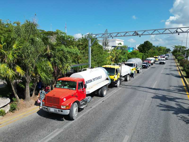 Interviene Ayuntamiento de Benito Juárez ante escasez de agua potable