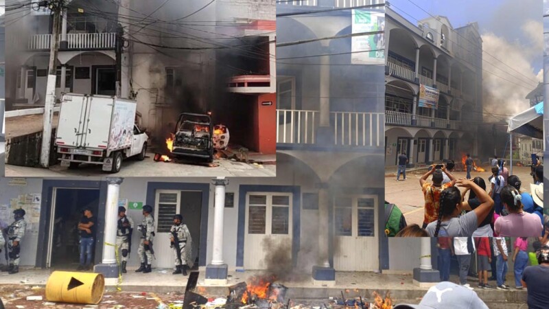 Muerte de abuelito a manos de policías desata violencia ciudadana en Hidalgo