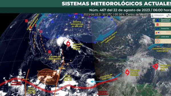 Pronóstico del clima para hoy martes 22 de agosto 2023 en Quintana Roo