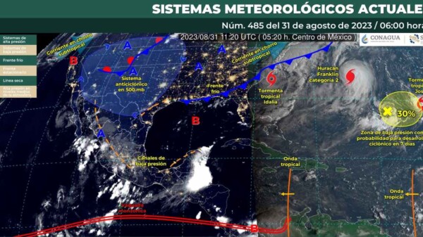 Pronóstico del clima para hoy jueves 31 de agosto 2023 en Quintana Roo