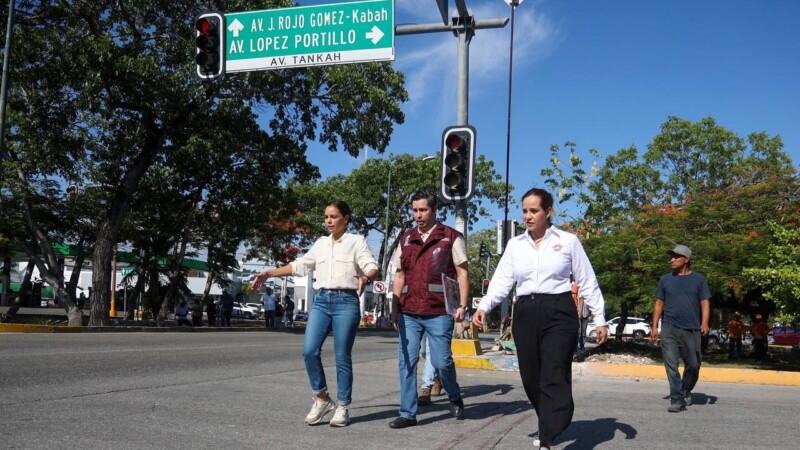 Avanza semaforización y rehabilitación de cruces en Cancún: Ana Paty Peralta