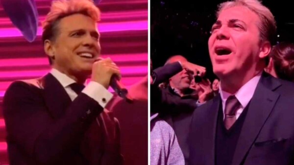 Captan a Cristian Castro en concierto de Luis Miguel