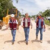 Diego Castañón supervisa avances de ampliación en la avenida La Selva y colonia Veleta de Tulum
