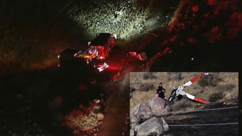 Se estrellan helicópteros en el aíre mientras combatían incendios en California