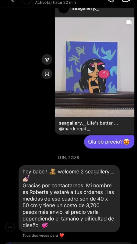 Critican a la hija de Bárbara de Regil por vender sus 'obras de arte' en miles de pesos