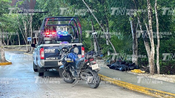 Dejan un cuerpo embolsado en fraccionamiento Aloja en Cancún