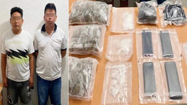 En Cancún detienen a dos sujetos por delitos contra la salud