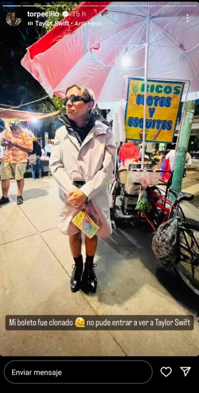 Estafan a Ricardo Peralta con boleto de Taylor Swift