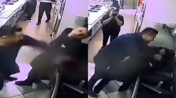 Sujeto golpea a empleado de un Subway por no atenderlo rápido (VIDEO)