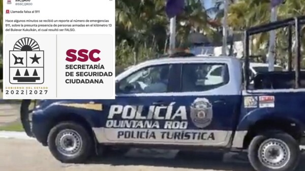 Falsa denuncia de hombres armados en ZH de Cancún, moviliza a autoridades