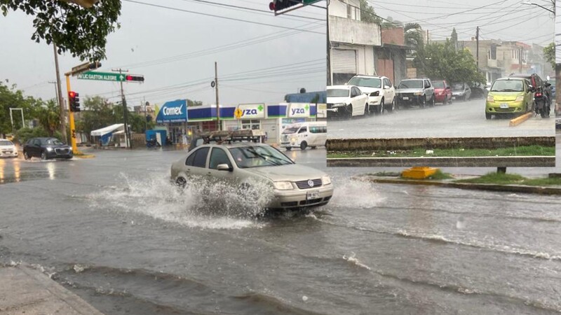 Torrenciales lluvias por Idalia, inundan calles de Cancún