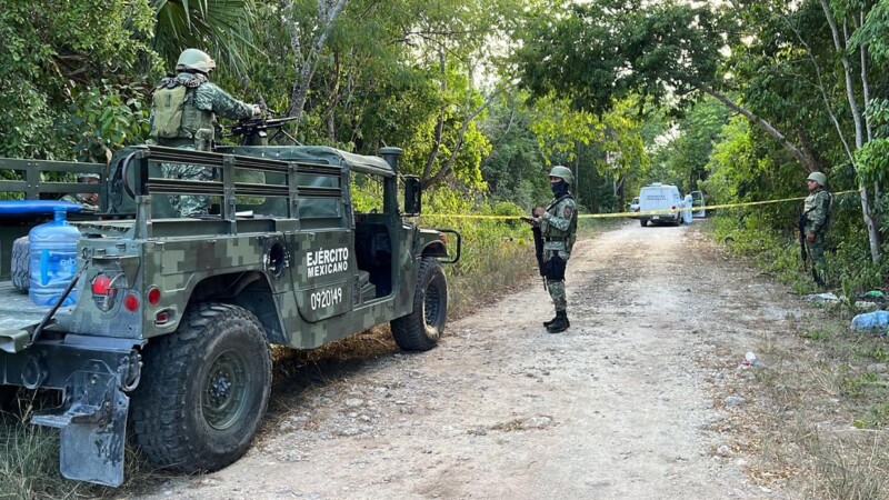 Militares localizan cadáver putrefacto en la SM 311 de Cancún
