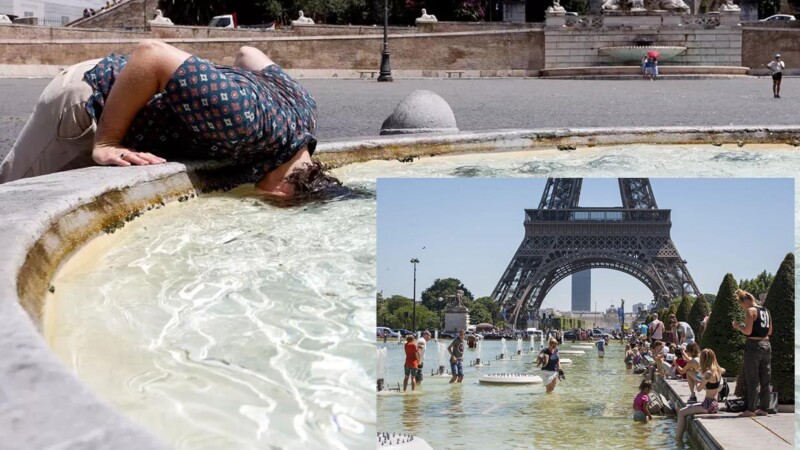 Altas temperaturas ahora "sancochan" a Francia