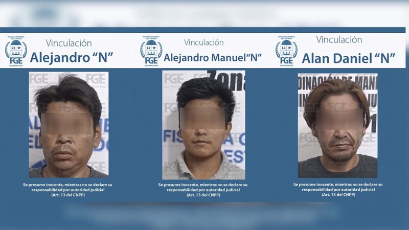 Vinculan a proceso a presuntos asesino de albañil en Cancún