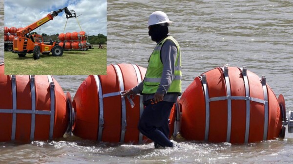Retirarán criminal barrera de boyas en frontera de EEUU con México