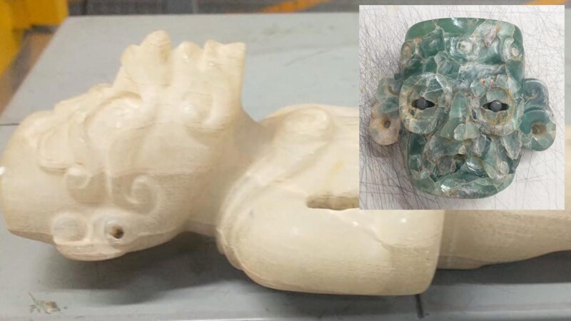 Asegura GN presuntas piezas arqueológicas en Aeropuerto de Querétaro