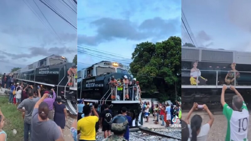 Aplauden en Matías Romero el retorno del Tren Interoceánico