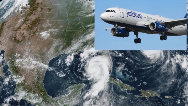 Genera huracán Idalia cancelación de cuatro vuelos en Aeropuerto de Cancún