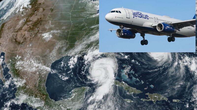 Genera huracán Idalia cancelación de cuatro vuelos en Aeropuerto de Cancún