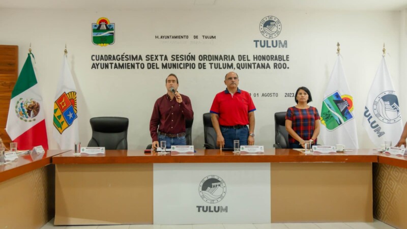 Aprueba Cabildo de Tulum nuevas obras para beneficio de la sociedad