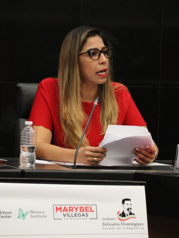 Marybel Villegas encabeza la presentación del reporte del Foro Nacional Sobre Feminicidio; como Presidenta de la Comisión Especial, la senadora será la voz de las víctimas.