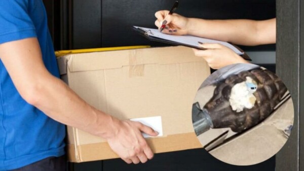 Recibe por paquetería una granada en lugar de un celular que compró por internet