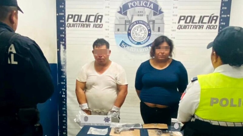 Detienen a una pareja armada en Playa del Carmen