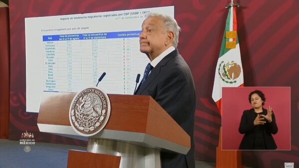 Critica AMLO pasividad de la ONU ante el fenómeno migratorio