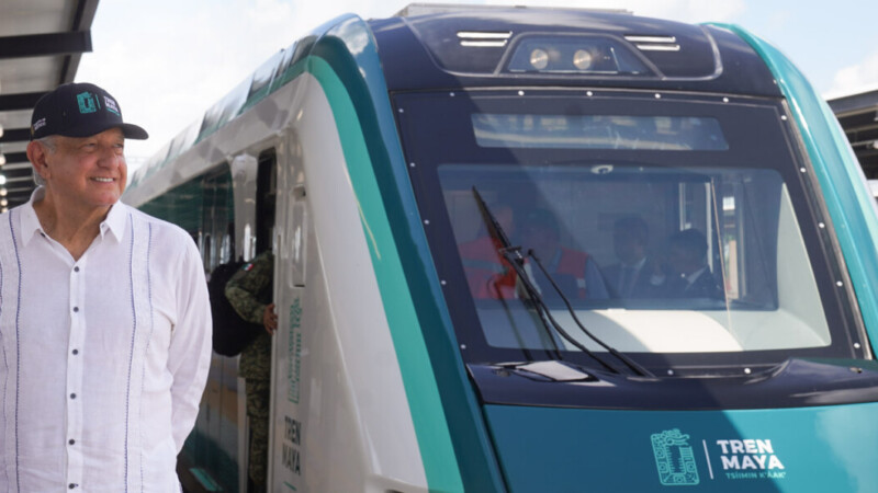 Reitera AMLO, beneficia el Tren Maya a la población y economía